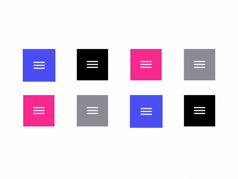 animated hamburger icon